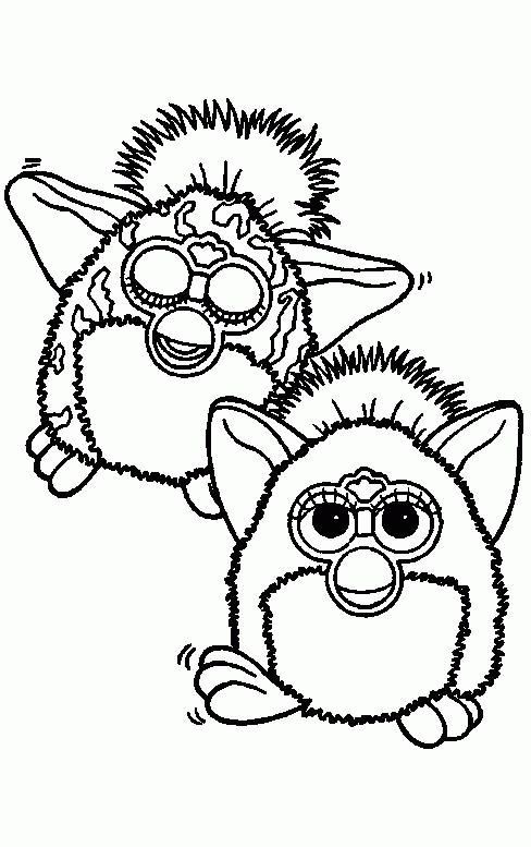 Furby kolorowanki